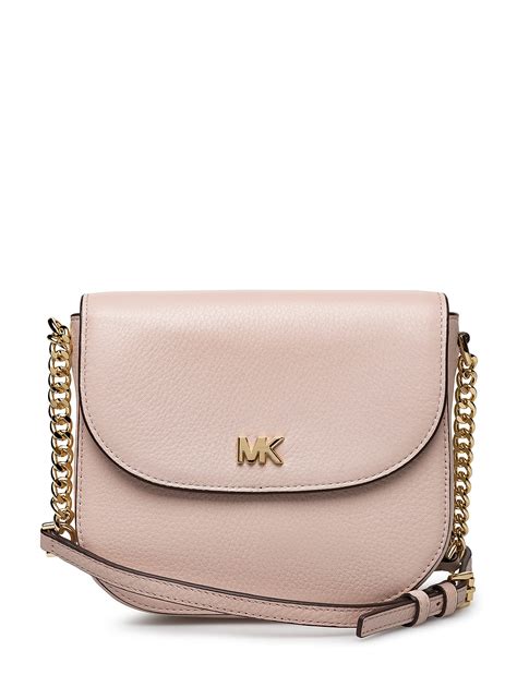 michael kors half dome crossbody soft pink|Michael Kors silver pink.